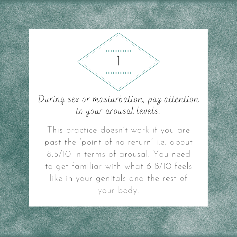 Ejaculation control